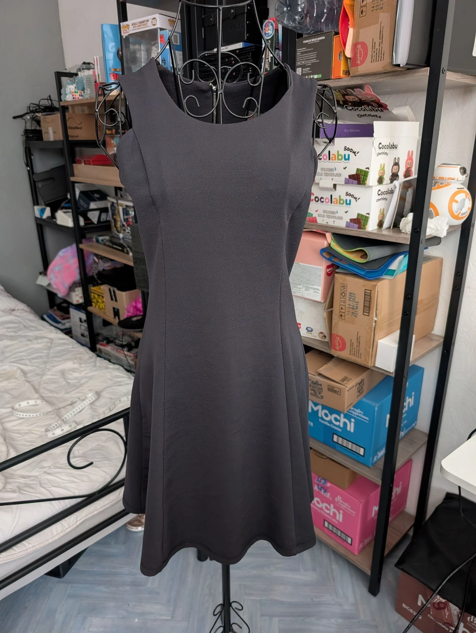 Magnificent black skater short dress – Actuelle brand – photo 2